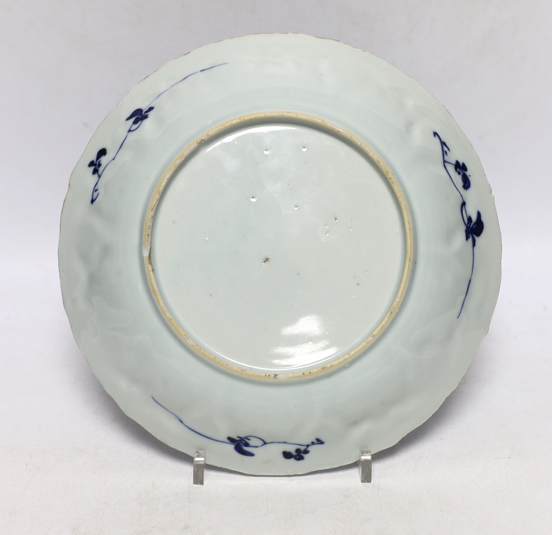A Chinese Kangxi blue and white dish, 21cm